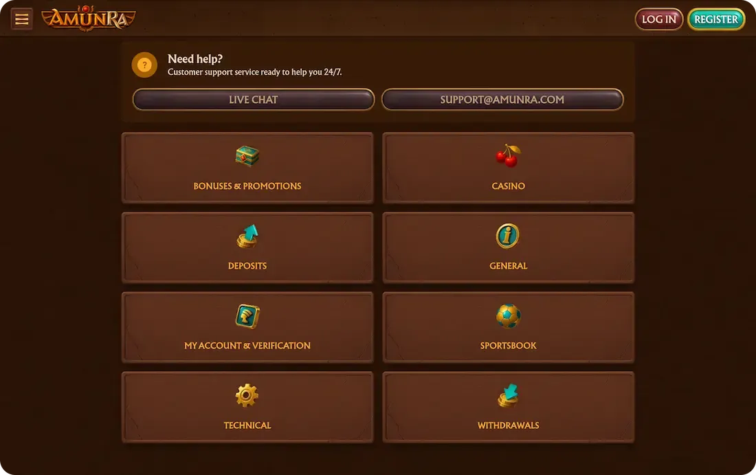 amunra casino faq